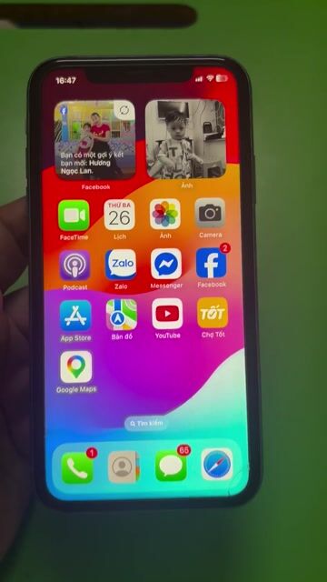 Apple iPhone XR 64GB Lock Xanh Ngọc tặng sim ghép. Mua bán Điện thoại tại Quận Hoàng Mai Hà Nội được đăng bởi Giày dép VN xuất khẩu chính hãng giá rẻ  hình 1
