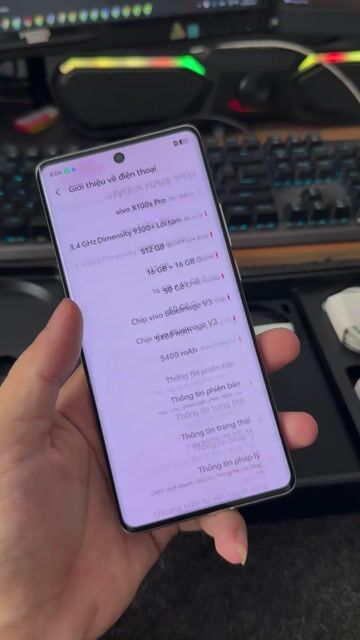 Vivo X100s Pro 16GB/512GB Bạc 99%. Mua bán Điện thoại tại Quận Gò Vấp Tp Hồ Chí Minh được đăng bởi Quảng Phạm Mua Iphone Lock và QT  HCM hình 1
