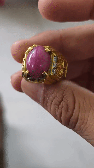 Nhẫn bạc si vàng ny19.5-20 đá Ruby soàn Moissanite. Mua bán Phụ kiện thời trang khác tại Quận 10 Tp Hồ Chí Minh được đăng bởi lê mạnh tuân hình 1