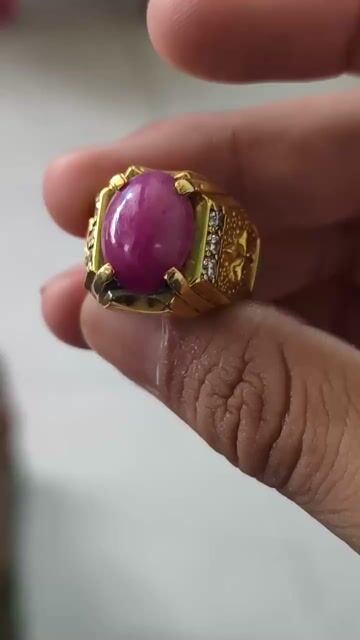 Nhẫn bạc si vàng ny19.5-20 đá Ruby soàn Moissanite. Mua bán Phụ kiện thời trang khác tại Quận 10 Tp Hồ Chí Minh được đăng bởi lê mạnh tuân hình 1