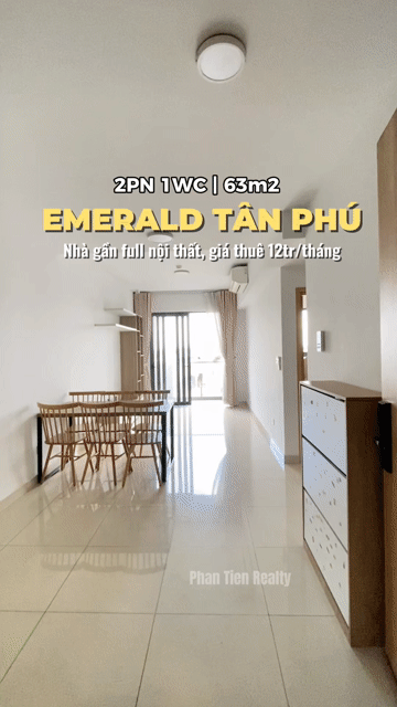 Cho thuê Căn hộ Chung cư Emerald Precinct Quận Tân Phú Tp Hồ Chí Minh diện tích 63 m² giá 12 triệu/tháng