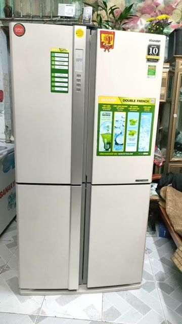 Tủ lạnh side by side 4 cánh sharp inverter mới 90%. Mua bán Tủ lạnh tại Quận 12 Tp Hồ Chí Minh được đăng bởi Hà Trung Hiếu   hình 1