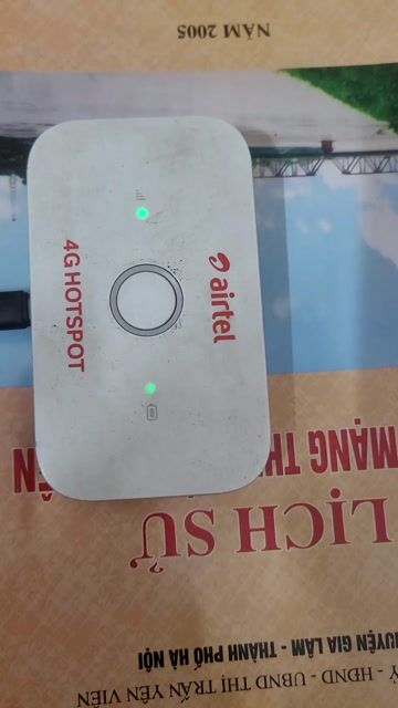 Bộ phát Wifi Airtel 4G Hotspot Trắng. Mua bán Phụ kiện (Màn hình, Chuột...) tại Huyện Gia Lâm Hà Nội được đăng bởi Son Le Minh hình 1