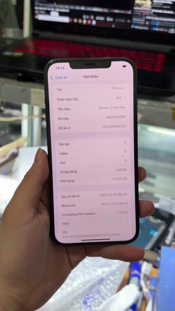 Apple iPhone 12 Pro Max 128GB em htro góp ạ. Mua bán Điện thoại tại Thị xã Bến Cát Bình Dương được đăng bởi Vũ tuấn hình 1