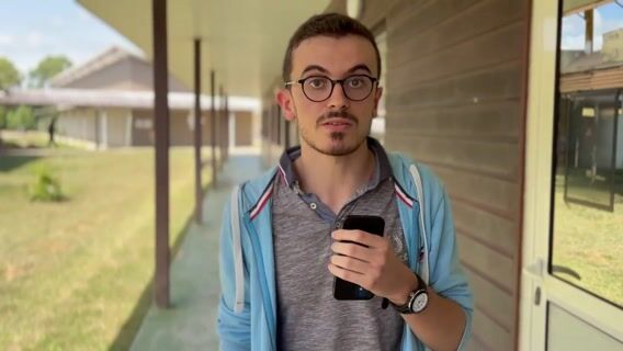 Les étudiants de deuxième année de BUTRT filme leur formation à Kourou