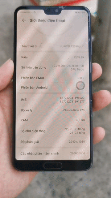 Huawei P20 Pro 128GB Xanh. Mua bán Điện thoại tại Thành phố Thủ Dầu Một Bình Dương được đăng bởi Xuxu hình 1