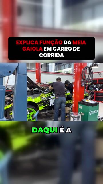 EXPLICA FUNÇÃO DA MEIA GAIOLA EM CARRO DE CORRIDA