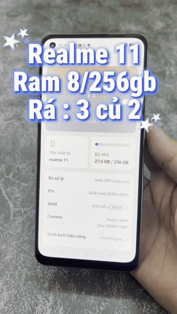 Realme 11 8GB/256GB Vàng. Mua bán Điện thoại tại Quận 4 Tp Hồ Chí Minh được đăng bởi Tuấn hình 1