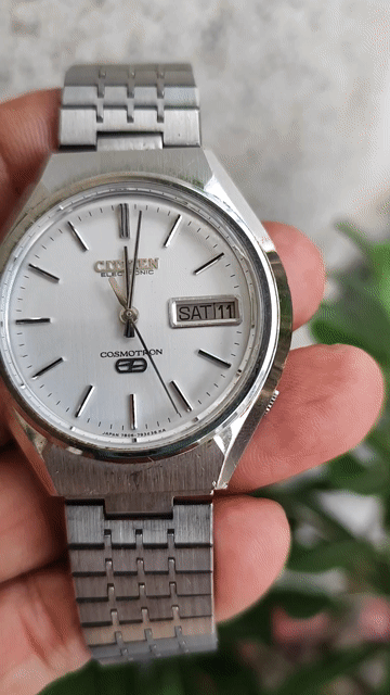 Đồng hồ Citizen Cosmotron Thép đúc Bạc 37.5mm 1970. Mua bán Đồ sưu tầm, đồ cổ tại Thành phố Thủ Dầu Một Bình Dương được đăng bởi Đồng hồ zin hình 1