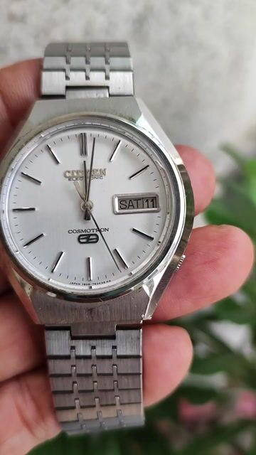 Đồng hồ Citizen Cosmotron Thép đúc Bạc 37.5mm 1970. Mua bán Đồ sưu tầm, đồ cổ tại Thành phố Thủ Dầu Một Bình Dương được đăng bởi Đồng hồ zin hình 1