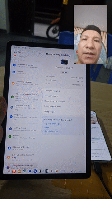 MTB Galaxy Tab S9 FE Xám chính hãng VN HBH. Mua bán Máy tính bảng tại Quận Đống Đa Hà Nội được đăng bởi Amz Store hình 1