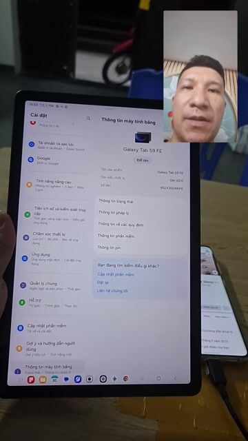 MTB Galaxy Tab S9 FE Xám chính hãng VN HBH. Mua bán Máy tính bảng tại Quận Đống Đa Hà Nội được đăng bởi Amz Store hình 1