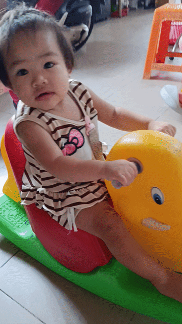 Bập bênh Con voi nhựa Đa màu. Mua bán Mẹ và bé tại Quận Bình Thạnh Tp Hồ Chí Minh được đăng bởi Map Heo hình 1