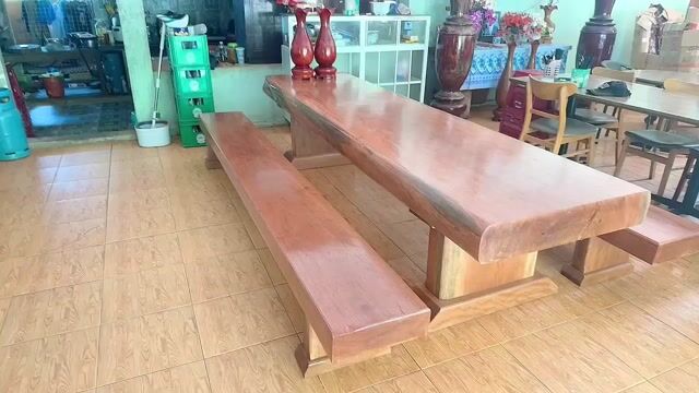 Bàn gỗ nguyên tấm 3m1x80cm. Mua bán Bàn ghế tại Huyện Phước Sơn Quảng Nam được đăng bởi Mộc Anh hình 1