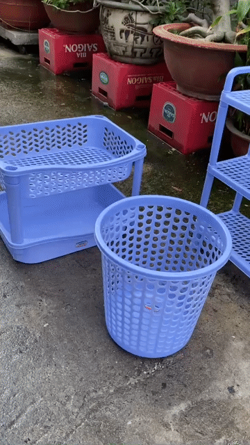Kệ nhựa Xanh dương Mới 99%. Mua bán Tủ, kệ gia đình tại Quận Gò Vấp Tp Hồ Chí Minh được đăng bởi Phương Quỳnh  hình 1