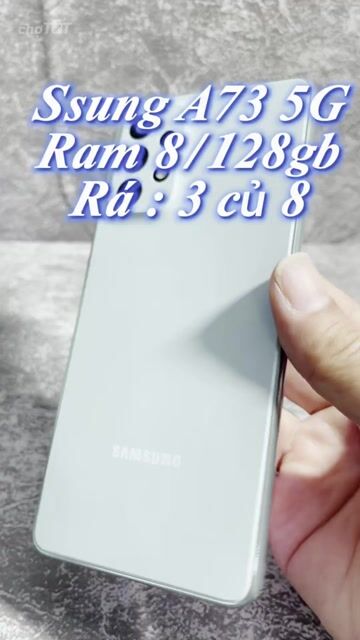 Samsung A73 5G 128GB Xanh Like New. Mua bán Điện thoại tại Quận 4 Tp Hồ Chí Minh được đăng bởi Tuấn hình 1