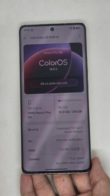 OPPO Reno11 Pro 5G 12/256GB đẹp. Mua bán Điện thoại tại Quận Thanh Xuân Hà Nội được đăng bởi Đỗ Mạnh Nhuận hình 1
