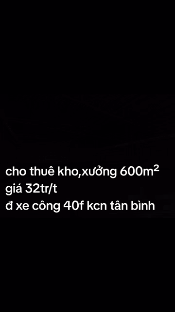Cho thuê Văn phòng, Mặt bằng kinh doanh Quận Tân Phú Tp Hồ Chí Minh diện tích 600 m² giá 32 triệu/tháng