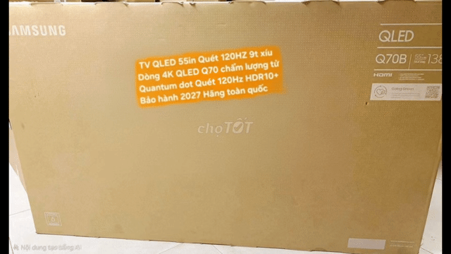 TV QLED Samsung 55Q70b 55in QLED Quét 120Hz BH2027. Mua bán Tivi, Âm thanh tại Quận 8 Tp Hồ Chí Minh được đăng bởi Nguyen nguyen hình 1