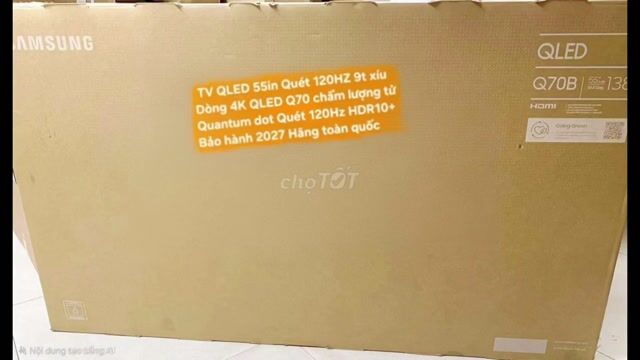TV QLED Samsung 55Q70b 55in QLED Quét 120Hz BH2027. Mua bán Tivi, Âm thanh tại Quận 8 Tp Hồ Chí Minh được đăng bởi Nguyen nguyen hình 1