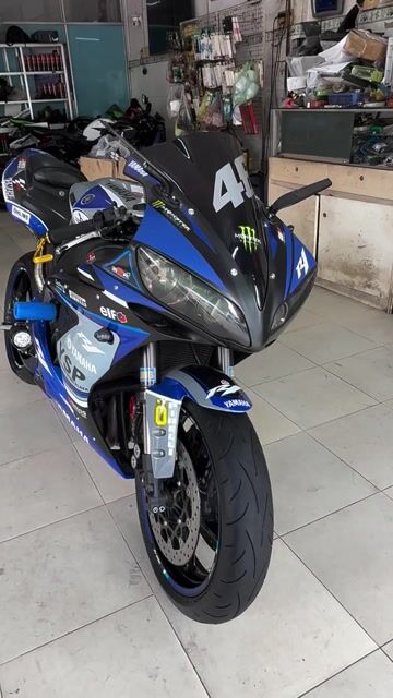 Yamaha R1 2006 Xanh đen. Mua bán Xe máy tại Thành phố Vĩnh Long Vĩnh Long được đăng bởi Trung tin hình 1