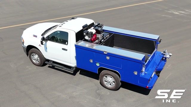 Ram 8 ft Service Body with Open Through Compartment