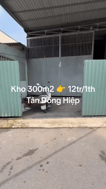 Cho thuê Văn phòng, Mặt bằng kinh doanh Thành phố Dĩ An Bình Dương diện tích 300 m² giá 12 triệu/tháng