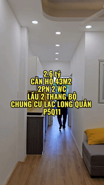 Mua bán Căn hộ Chung cư Quận 11 Tp Hồ Chí Minh diện tích 43 m² giá 2,6 tỷ