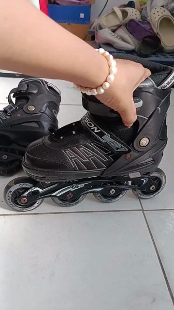Giày trượt patin Papaion A3 Đen có đèn LED. Mua bán Đồ thể thao, Dã ngoại tại Quận Cái Răng Cần Thơ được đăng bởi KIM OANH.q cái răng. TP cần thơ  hình 1
