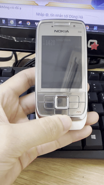 Nokia E66 Trắng 98%. Mua bán Điện thoại tại Quận Hoàng Mai Hà Nội được đăng bởi Xuân Trường hình 1