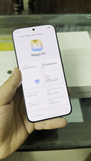 Honor 500 Pro Đen 12GB/256GB Cực đẹp. Mua bán Điện thoại tại Thành phố Nam Định Nam Định được đăng bởi Trí Dũng Store hình 1