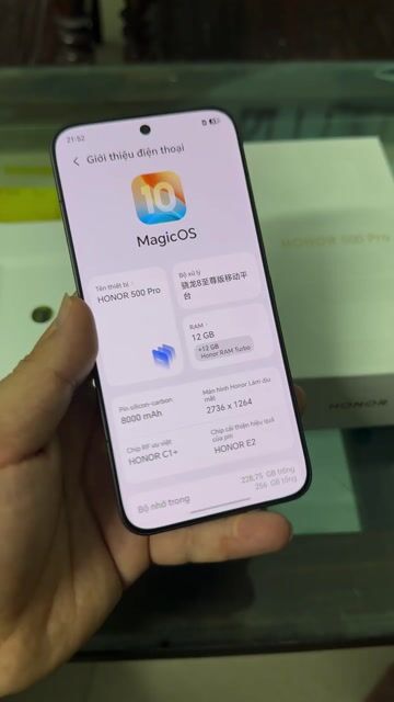 Honor 500 Pro Đen 12GB/256GB Cực đẹp. Mua bán Điện thoại tại Thành phố Nam Định Nam Định được đăng bởi Trí Dũng Store hình 1