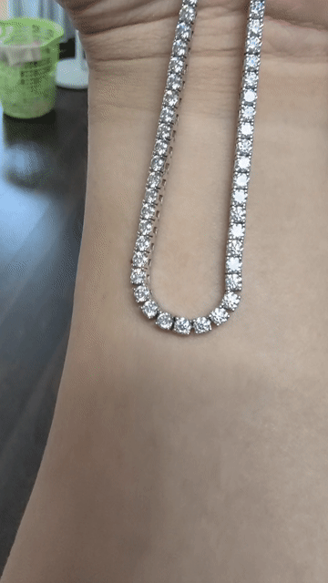 Dây Chuyền Full Moissanite 141 viên dài 45cm . Mua bán Phụ kiện thời trang khác tại Quận 1 Tp Hồ Chí Minh được đăng bởi ChunDan hình 1