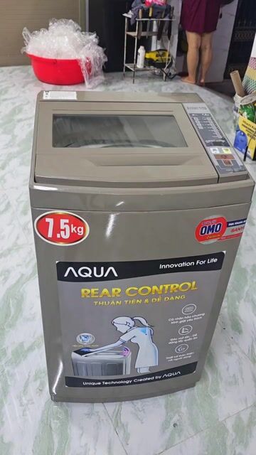 Máy giặt Aqua 7.2kg Xám. Mua bán Máy giặt tại Thành phố Mỹ Tho Tiền Giang được đăng bởi HÀNG QUA SỬ DỤNG hình 1
