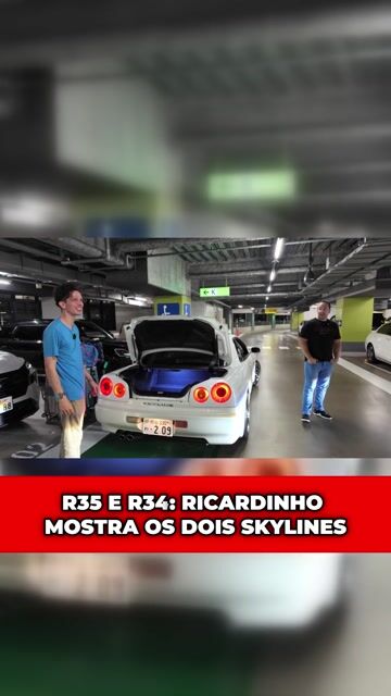 R35 E R34: RICARDINHO MOSTRA OS DOIS SKYLINES