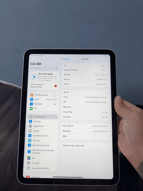 Apple iPad Gen 10 64GB Bạc Full chức năng. Mua bán Máy tính bảng tại Thành phố Biên Hòa Đồng Nai được đăng bởi Lucas Huỳnh hình 1