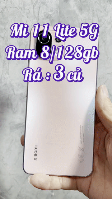 Xiaomi Mi 11 Lite 5G 128GB Hồng. Mua bán Điện thoại tại Quận 4 Tp Hồ Chí Minh được đăng bởi Tuấn hình 1