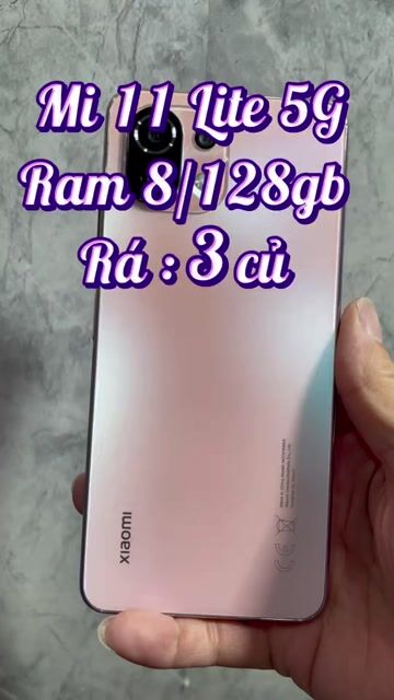 Xiaomi Mi 11 Lite 5G 128GB Hồng. Mua bán Điện thoại tại Quận 4 Tp Hồ Chí Minh được đăng bởi Tuấn hình 1