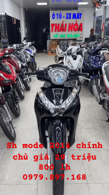 Honda SH Mode 2014 Đen. Mua bán Xe máy tại Thành phố Thủ Đức Tp Hồ Chí Minh được đăng bởi ÔTÔ XE MÁY THÁI HOÀ  hình 1