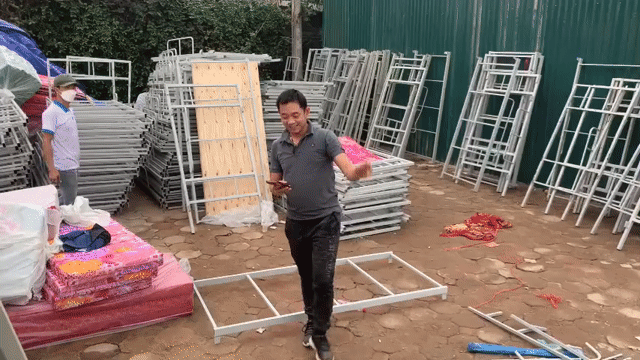 Giường tầng Sắt  85x190x165cm. Mua bán Giường, chăn ga gối nệm tại Quận Bắc Từ Liêm Hà Nội được đăng bởi nội thất TT hình 1