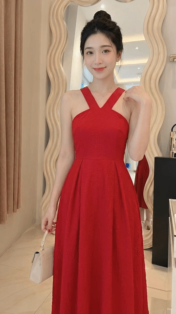 Đầm xòe Nữ Kaki si mỏng Cam nâu Size L. Mua bán Quần áo tại Quận Gò Vấp Tp Hồ Chí Minh được đăng bởi Loc Le hình 1
