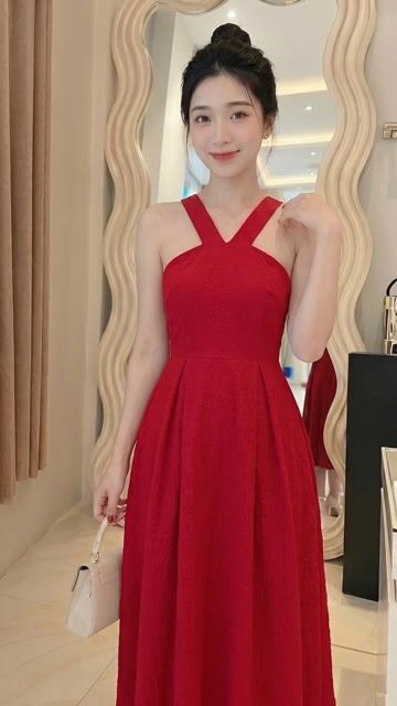 Đầm xòe Nữ Kaki si mỏng Cam nâu Size L. Mua bán Quần áo tại Quận Gò Vấp Tp Hồ Chí Minh được đăng bởi Loc Le hình 1