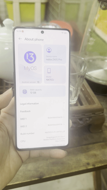 Nubia Z40S Pro Snap 8+ Gen 1 12GB/256GB Đen. Mua bán Điện thoại tại Quận Hoàng Mai Hà Nội được đăng bởi Đinh Hương hình 1