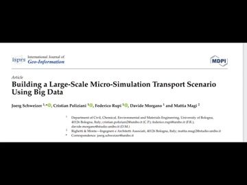 Building a Large-Scale Micro-Simulation Transport Scenario