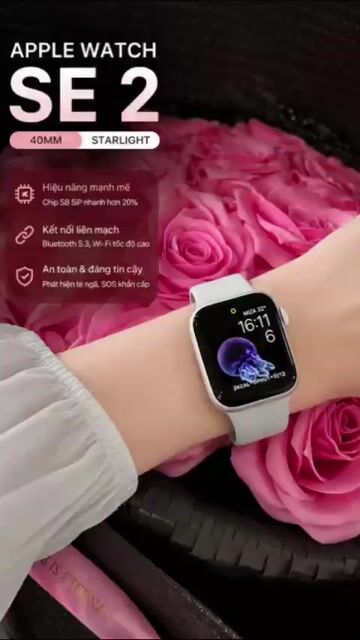 Apple Watch SE 2 40mm Starlight. Mua bán Thiết bị đeo thông minh tại Quận 5 Tp Hồ Chí Minh được đăng bởi A C V N hình 1