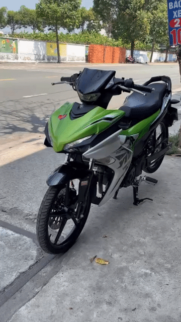 Yamaha Exciter 155 2023 Xanh lá. Mua bán Xe máy tại Thị xã Bến Cát Bình Dương được đăng bởi xe máy trả góp tín nghĩa  hình 1