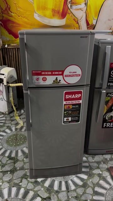 Tủ lạnh Sharp 2 cánh màu Xám. Mua bán Tủ lạnh tại Huyện An Dương Hải Phòng được đăng bởi Phát Thanh Lý  hình 1