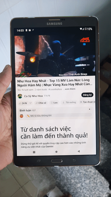 Samsung Galaxy Tab S 8 inch 3GB. Mua bán Máy tính bảng tại Quận 12 Tp Hồ Chí Minh được đăng bởi Minh hình 1
