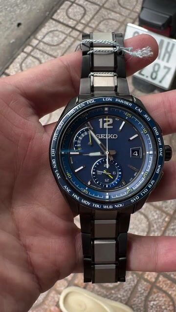 Đồng hồ SEIKO Solar World Time Nam Xanh Navy. Mua bán Đồng hồ tại Thị xã Tân Châu An Giang được đăng bởi Khang hình 1