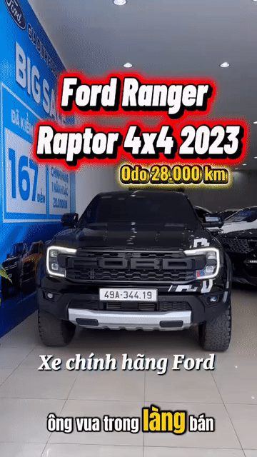 Ford Ranger Raptor 2023 Đen 28.000 km. Mua bán Ô tô tại Quận 12 Tp Hồ Chí Minh được đăng bởi Gia Định Ford User Car hình 1